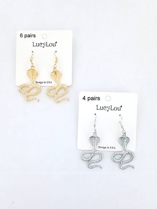 Women's Fashion Snake Design Earrings