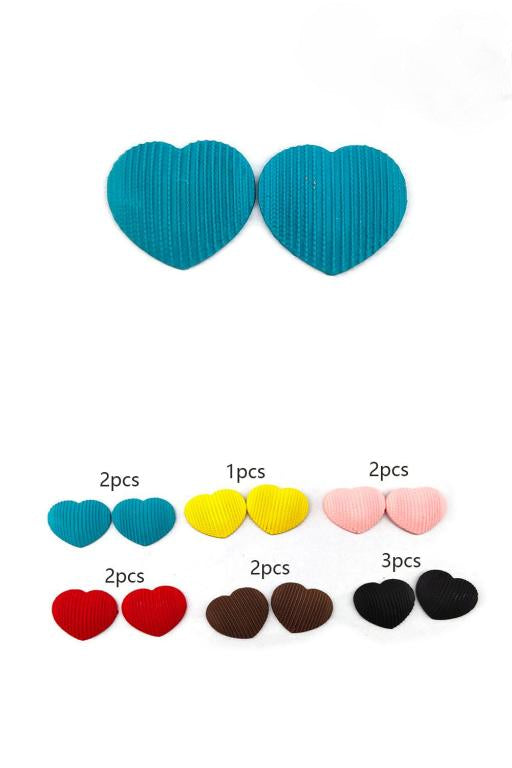 Heart Design Stud Earrings
