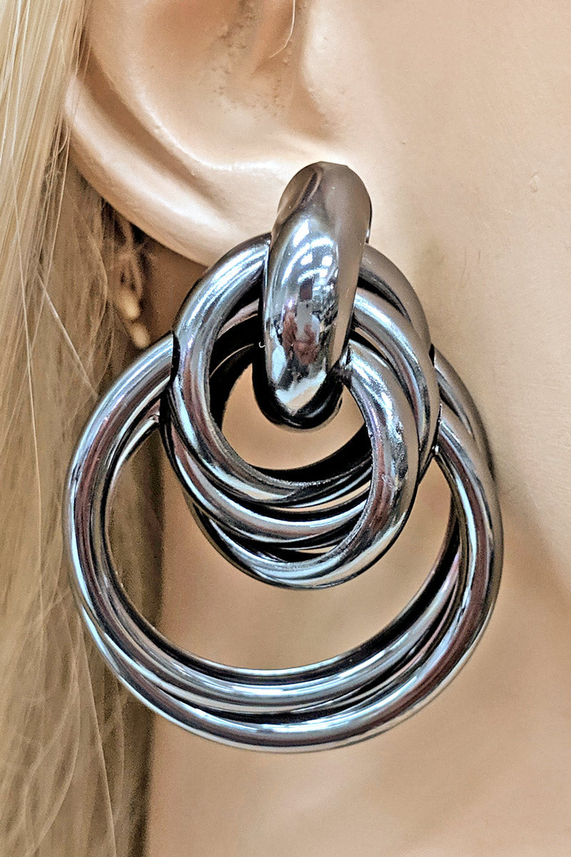 Hematite Interwoven Earring