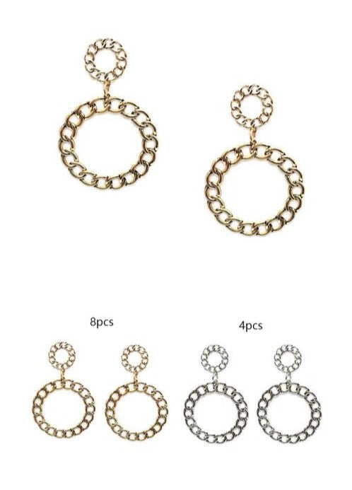 Fashionable Circle Design Earrings