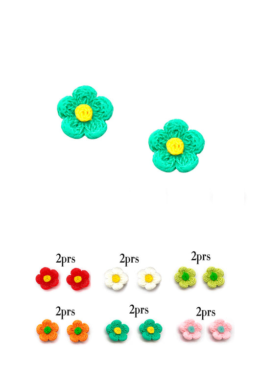 Flower Design Small Stud Earrings