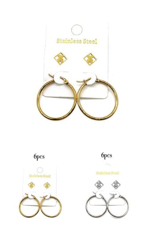 Stainless Steel Casual Women's Earrings