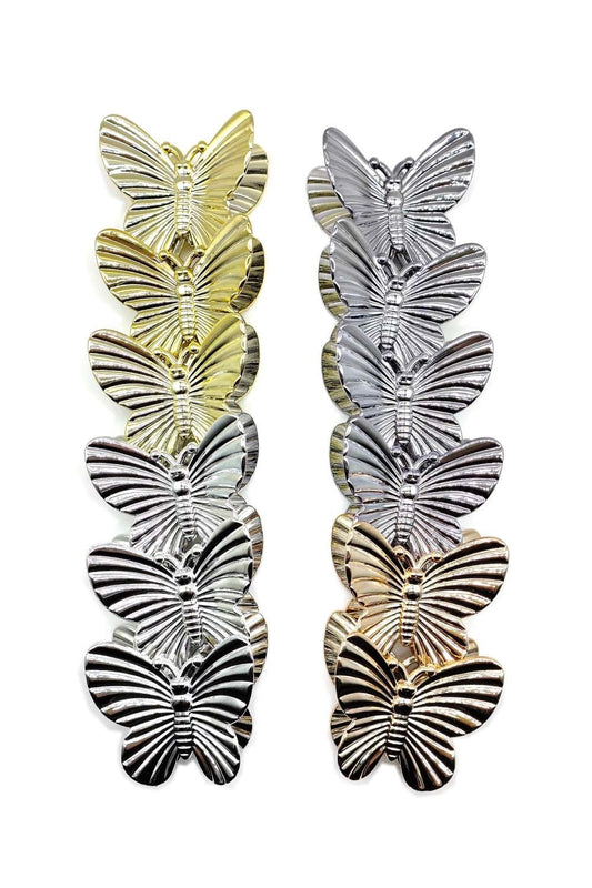 Metallic Butterfly Design Hair Clip