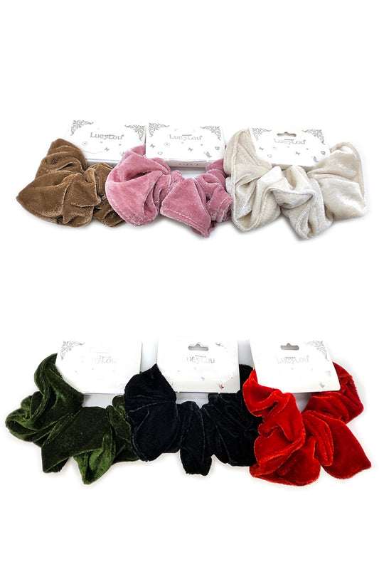 Mix Color Velvet Women's Hair Scrunchies