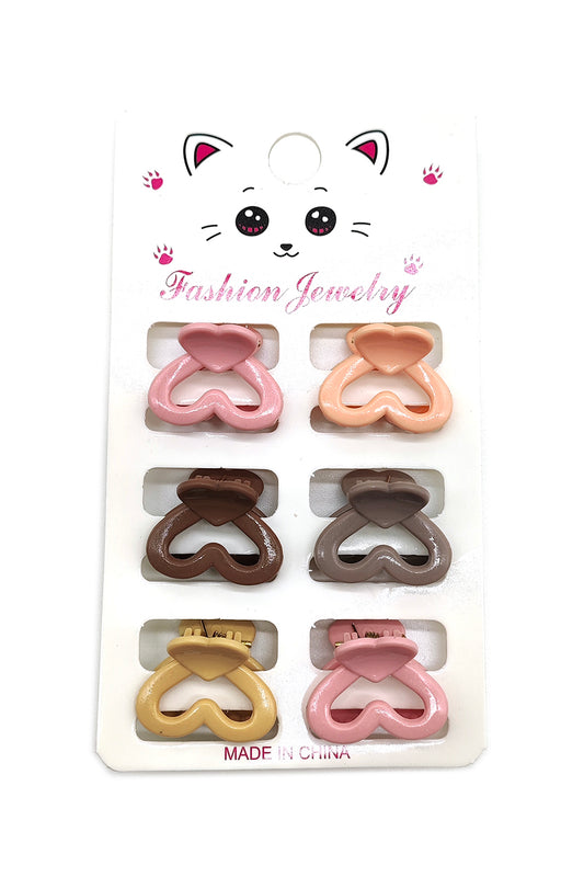 Mini Heart Shape Hair Clips