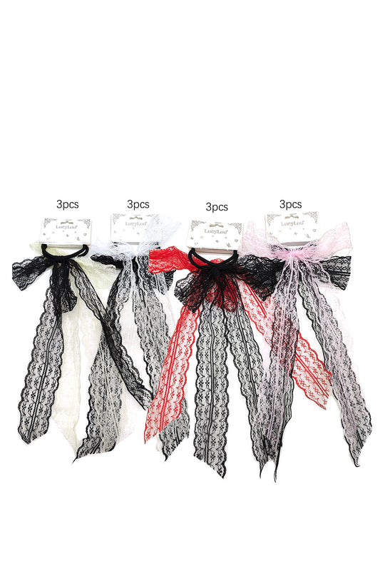 Women's Hair Lace Bow Tie