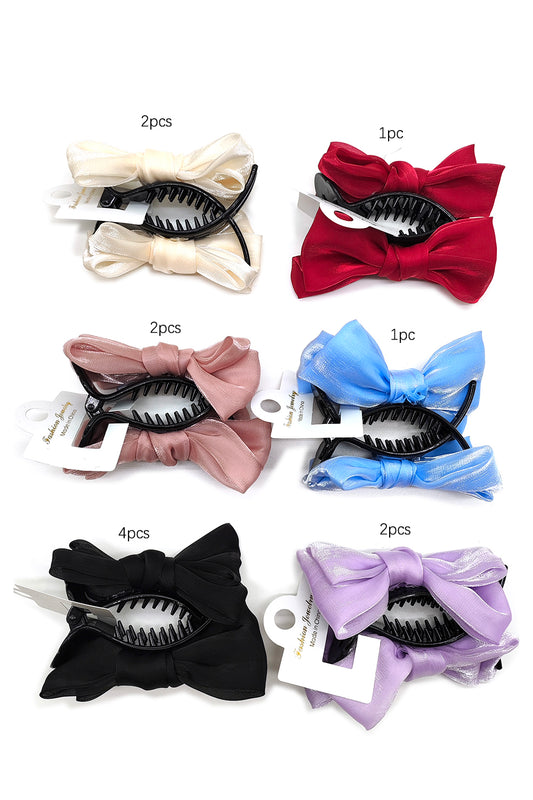 Fashion Bow Hair Clip Jaw