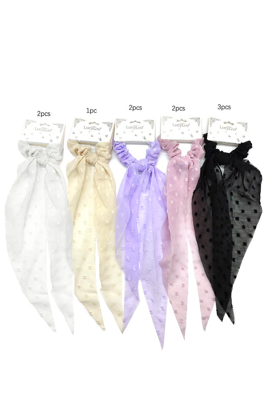 Casual Scarf Hair Scrunchies