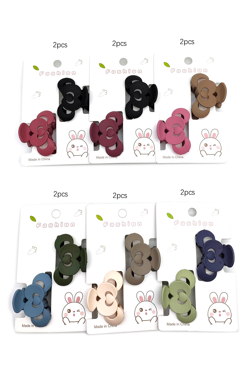 Matte Finish Small Hair Clips