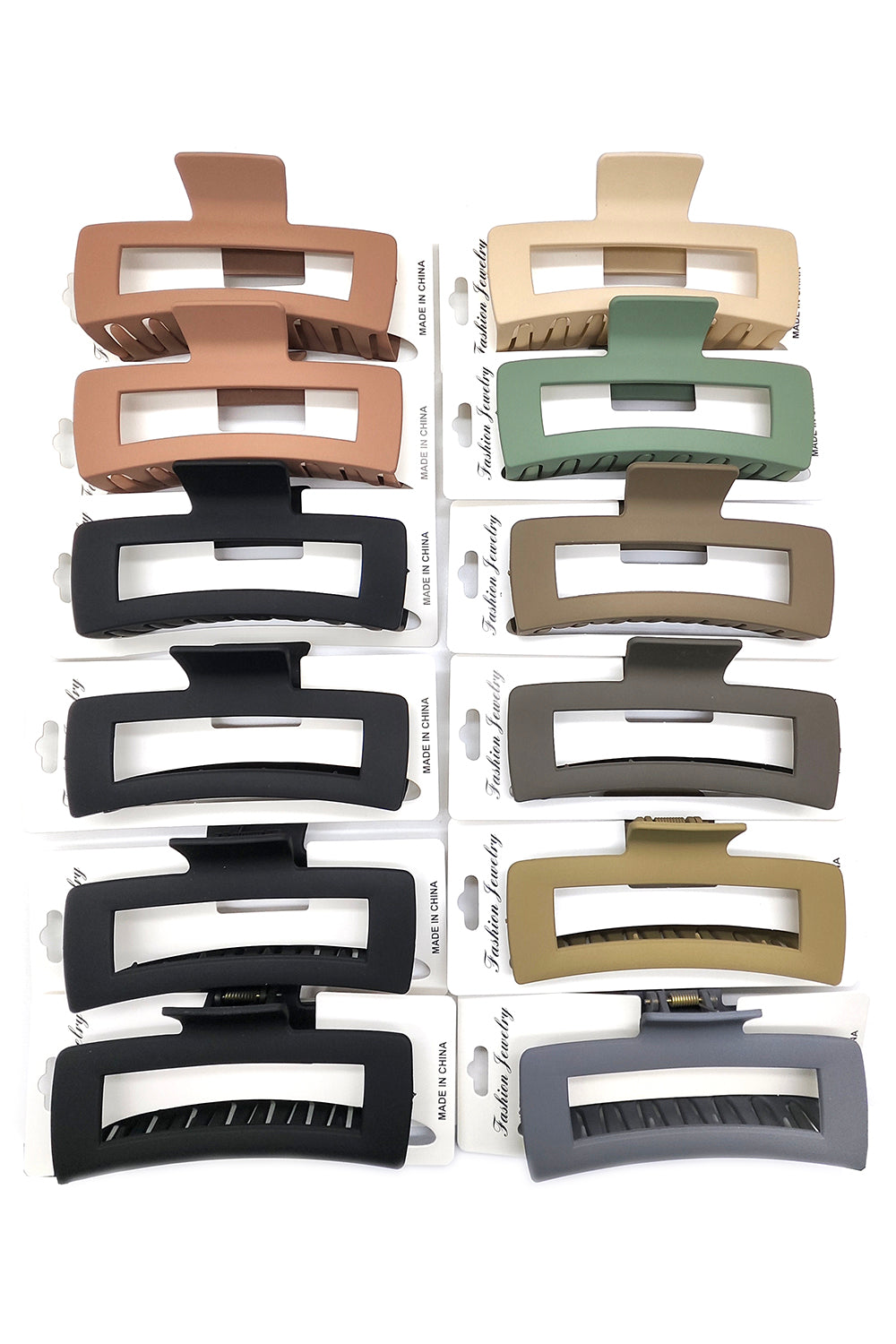 Rectangular Hair Claw Clip