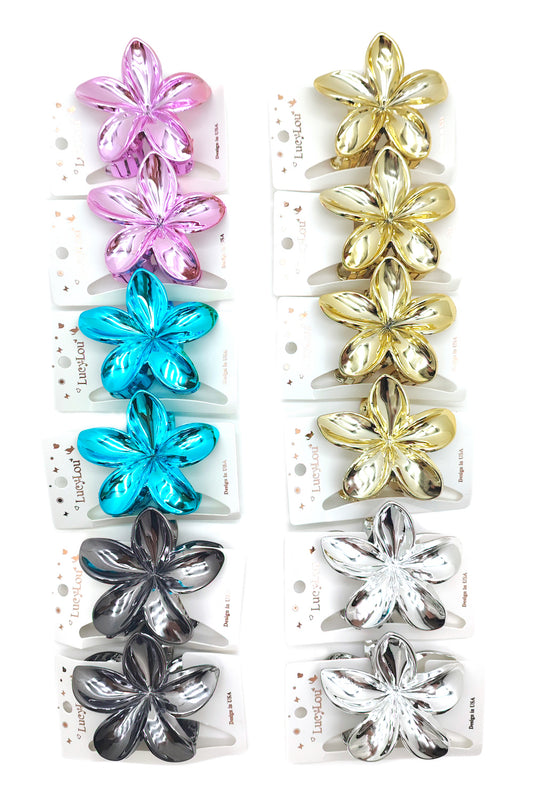 Plumeria Hair Claw Clip