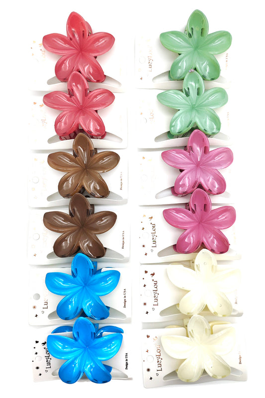 Plumeria Hair Claw Clip