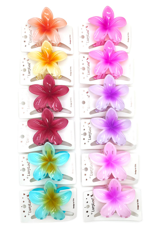 Plumeria Hair Claw Clip
