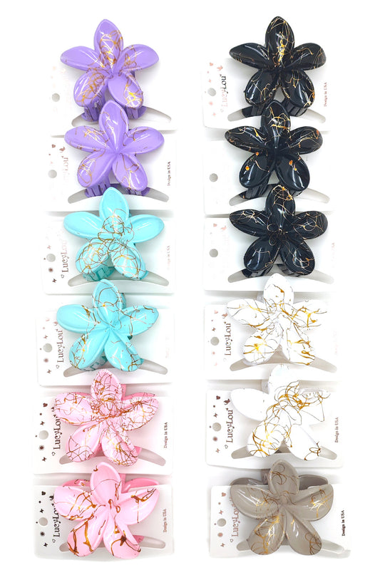 Plumeria Hair Claw Clip