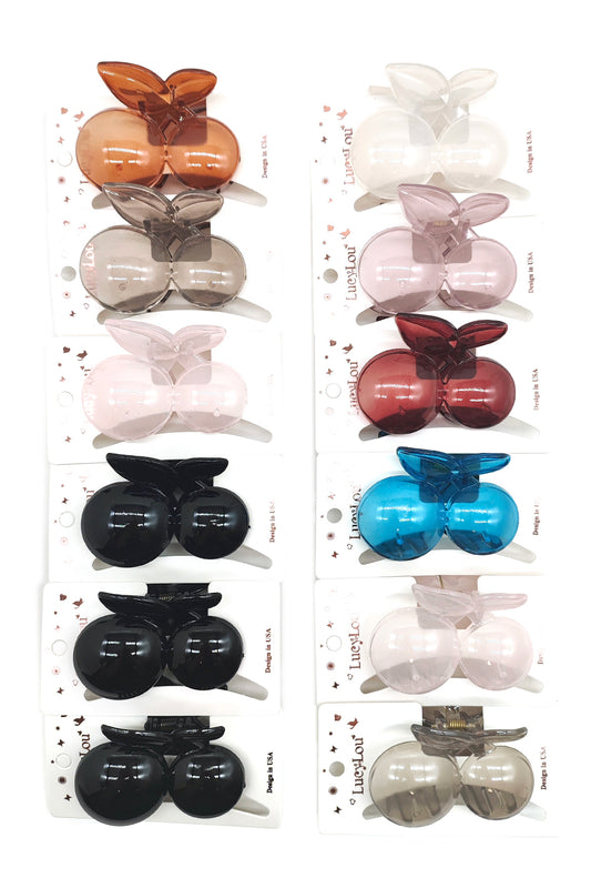 Cherry Design Hair Claw Clips