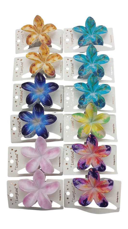 Plumeria Flower Hair Clip