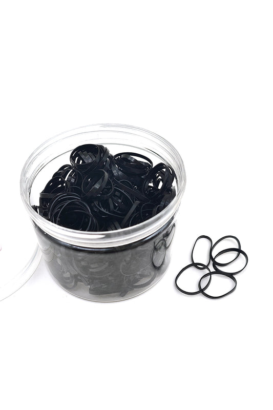 Black Rubber Band Hair Ties