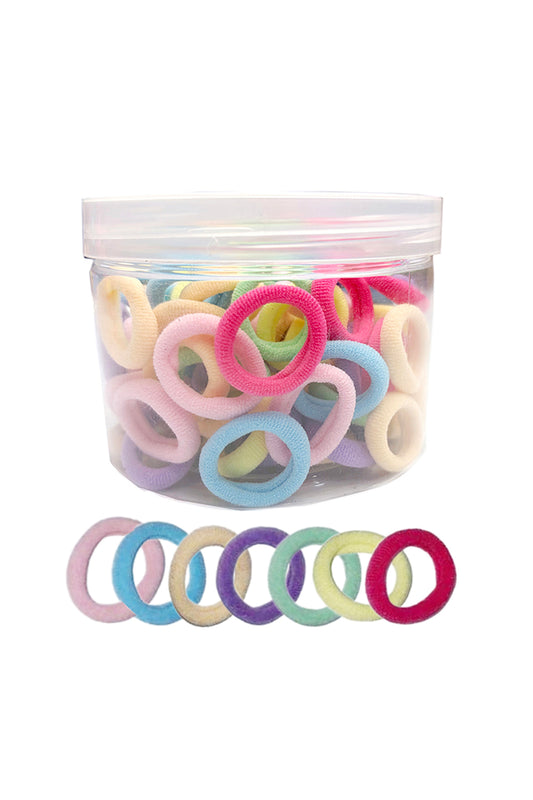 Kids Light-Multi Seamless Elastic Ponytail Holder