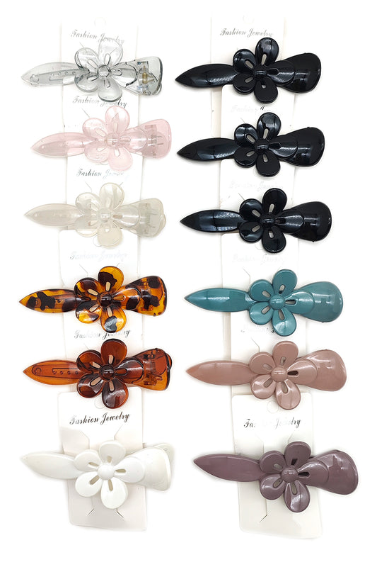 Women's Duckbill Flower Design Hair Clip