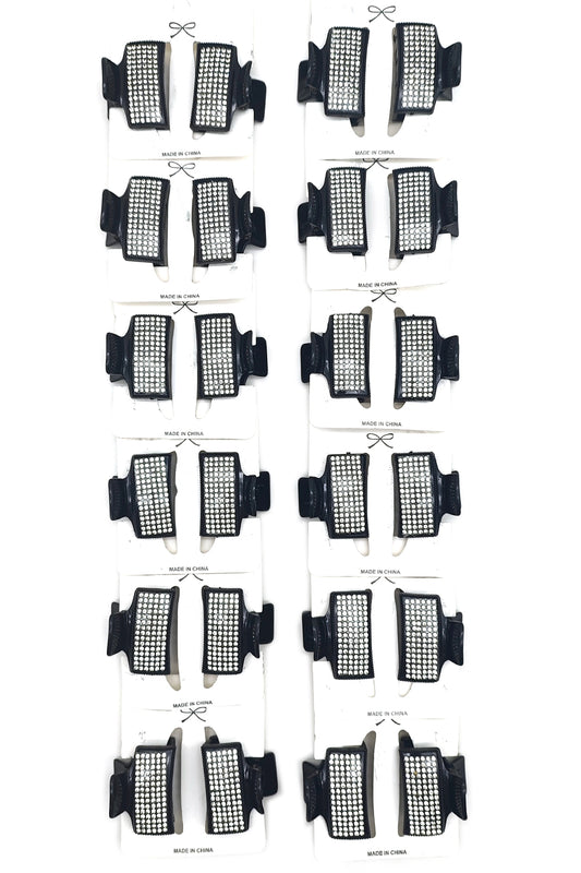 Black 24 piece Hair Claw Clip