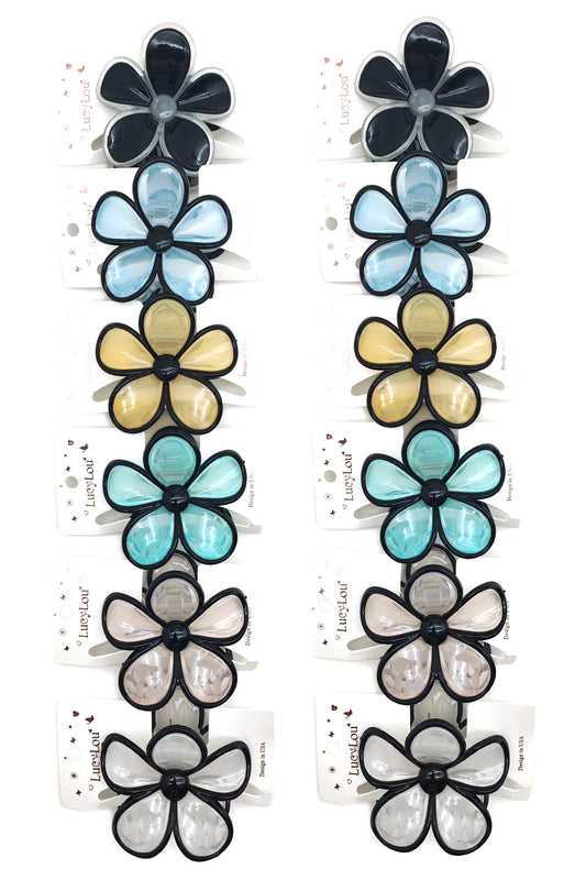 Flower Design Hair Claw Clip