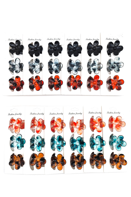 Flower Design 36 piece Hair Clips