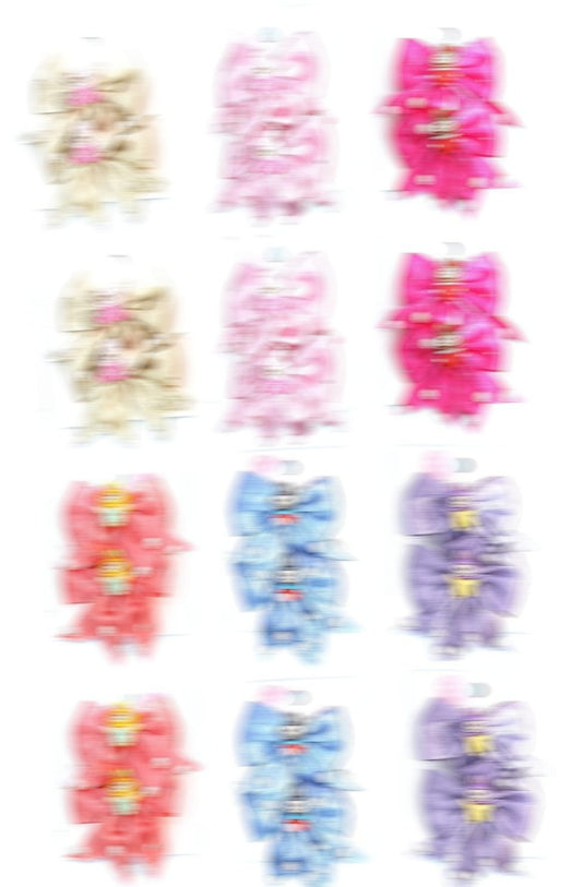Character Kids Bow Clips