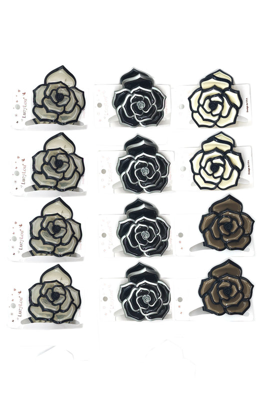 Flower Design Hair Claw Clip