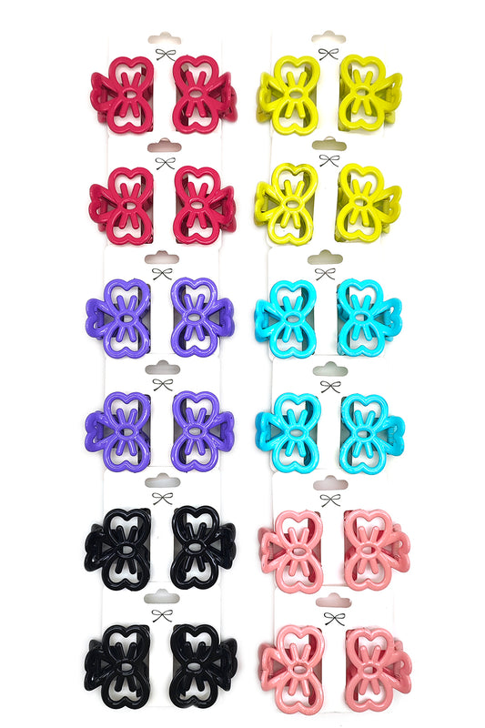 Cat Design 24 piece Hair Claw Clips