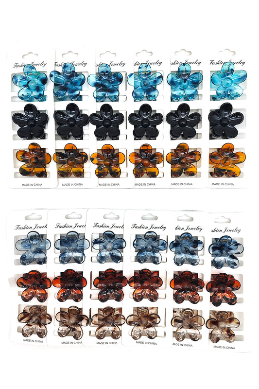 36 piece Flower Design Hair Claw Clips