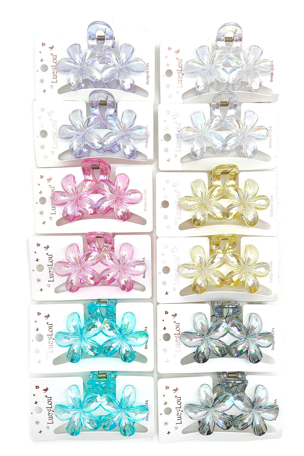 Flower Design Hair Claw clip