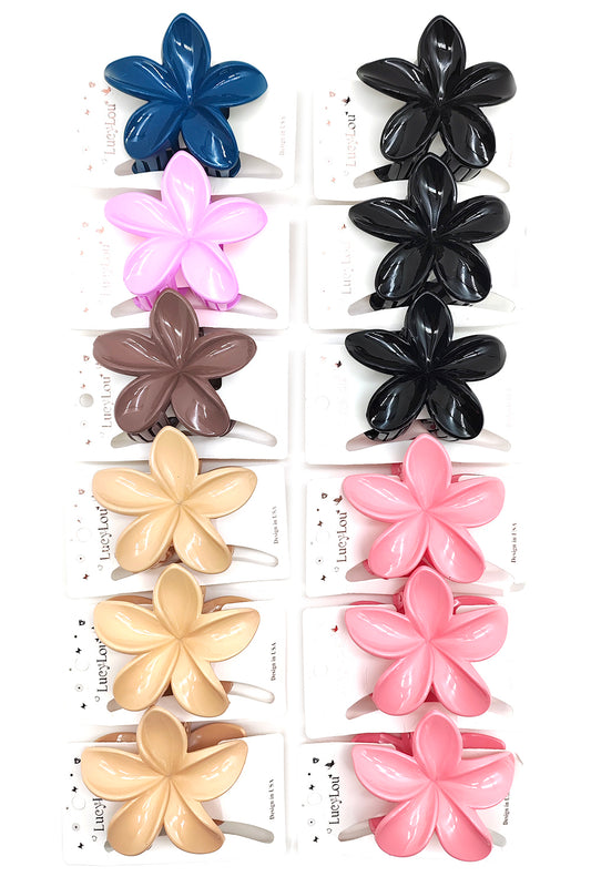 Plumeria Hair Claw Clip