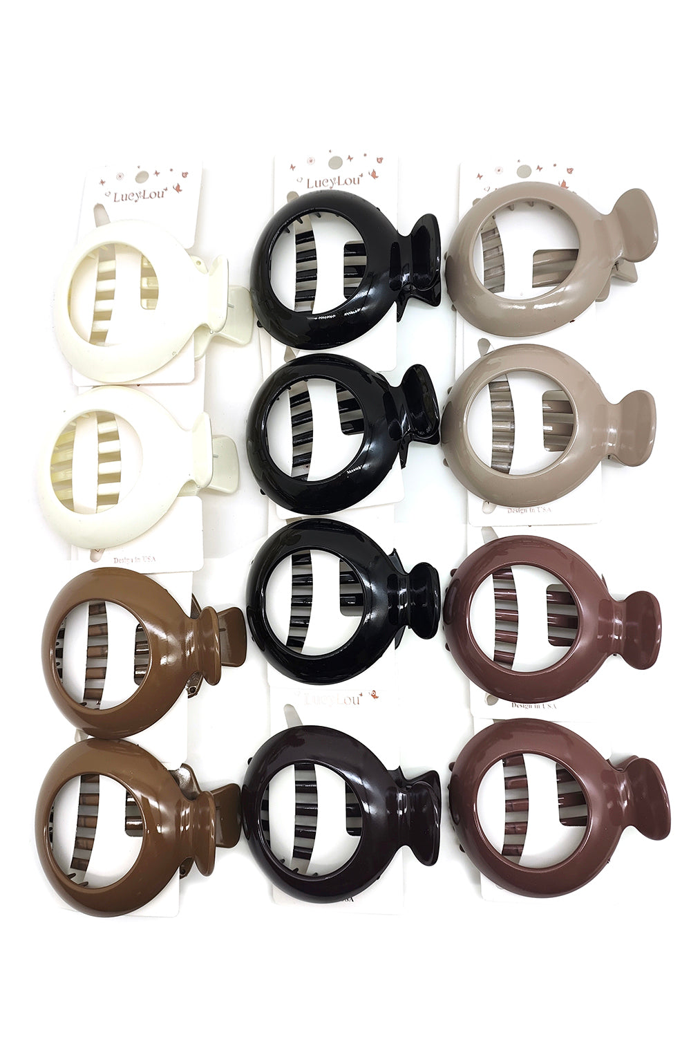 Round French Hair Clip Barrette