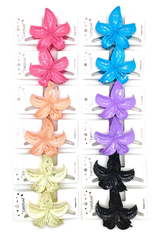 Hibiscus Flower Hair Claw Clip