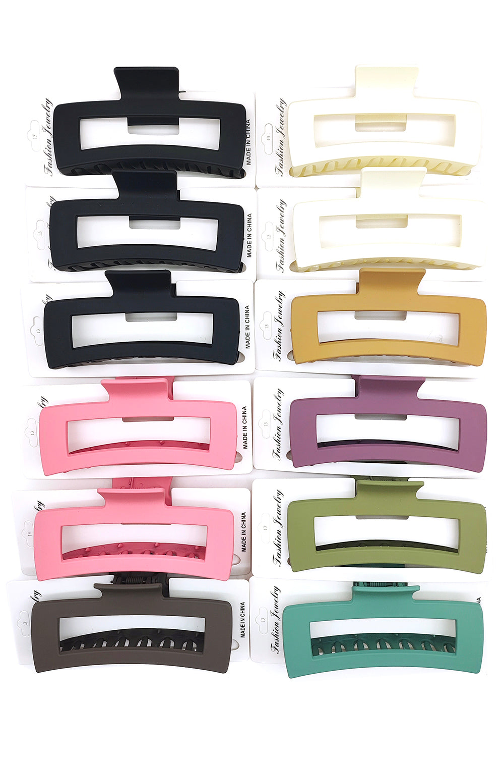 Rectangular Hair Claw Clip
