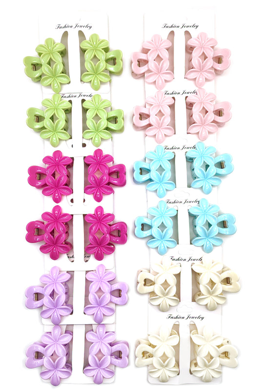 2-piece Plumeria Flower Hair Clips