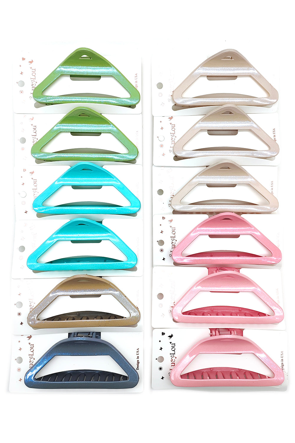 Hollow Triangle Hair Claw Clip