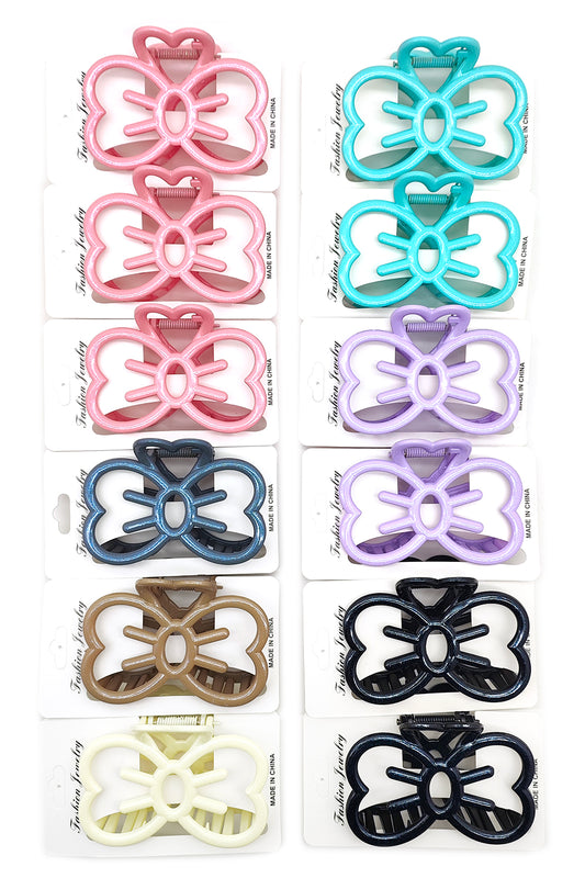 Cat Bow Hair Claw Clip