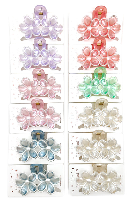 Daisy Flower Hair Claw Clip