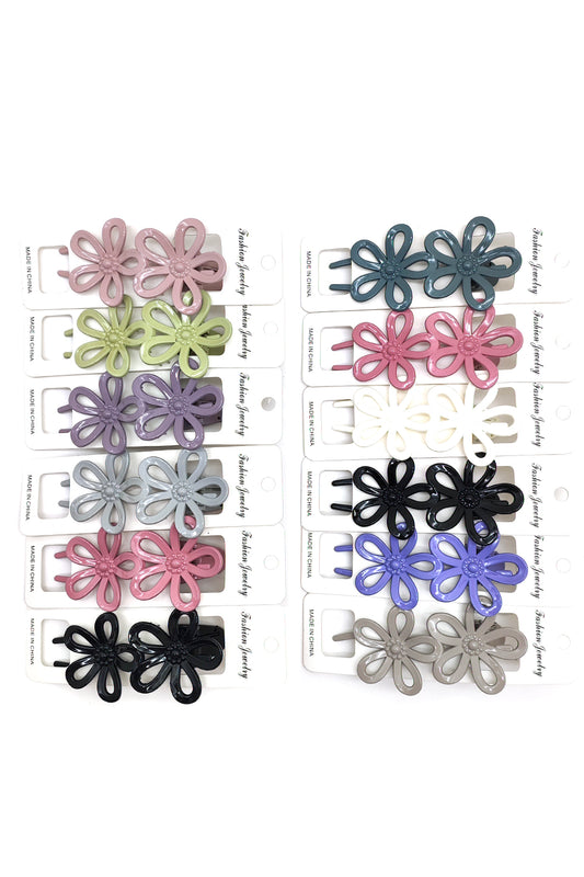 Flower Shaped French Hair Clip