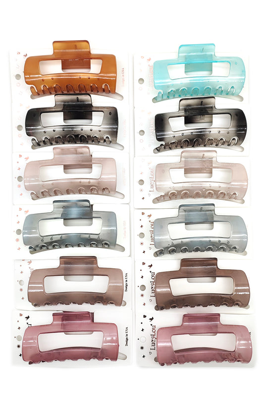 Rectangular Hair Claw Clip