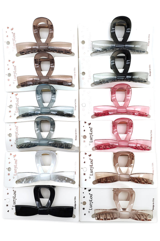 Bow Shaped Hair Claw Clip