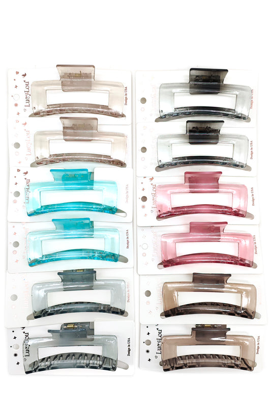 Rectangular Hair Claw Clip