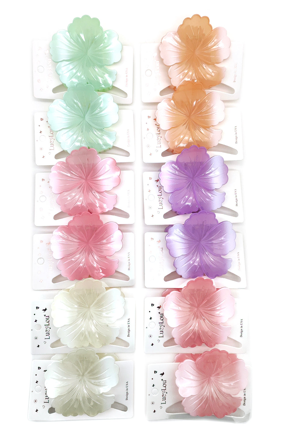 Hibiscus Flower Hair Claw Clip