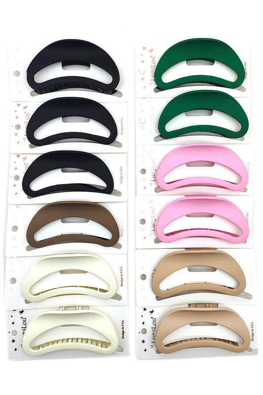 Bean Shaped Hair Claw Clip