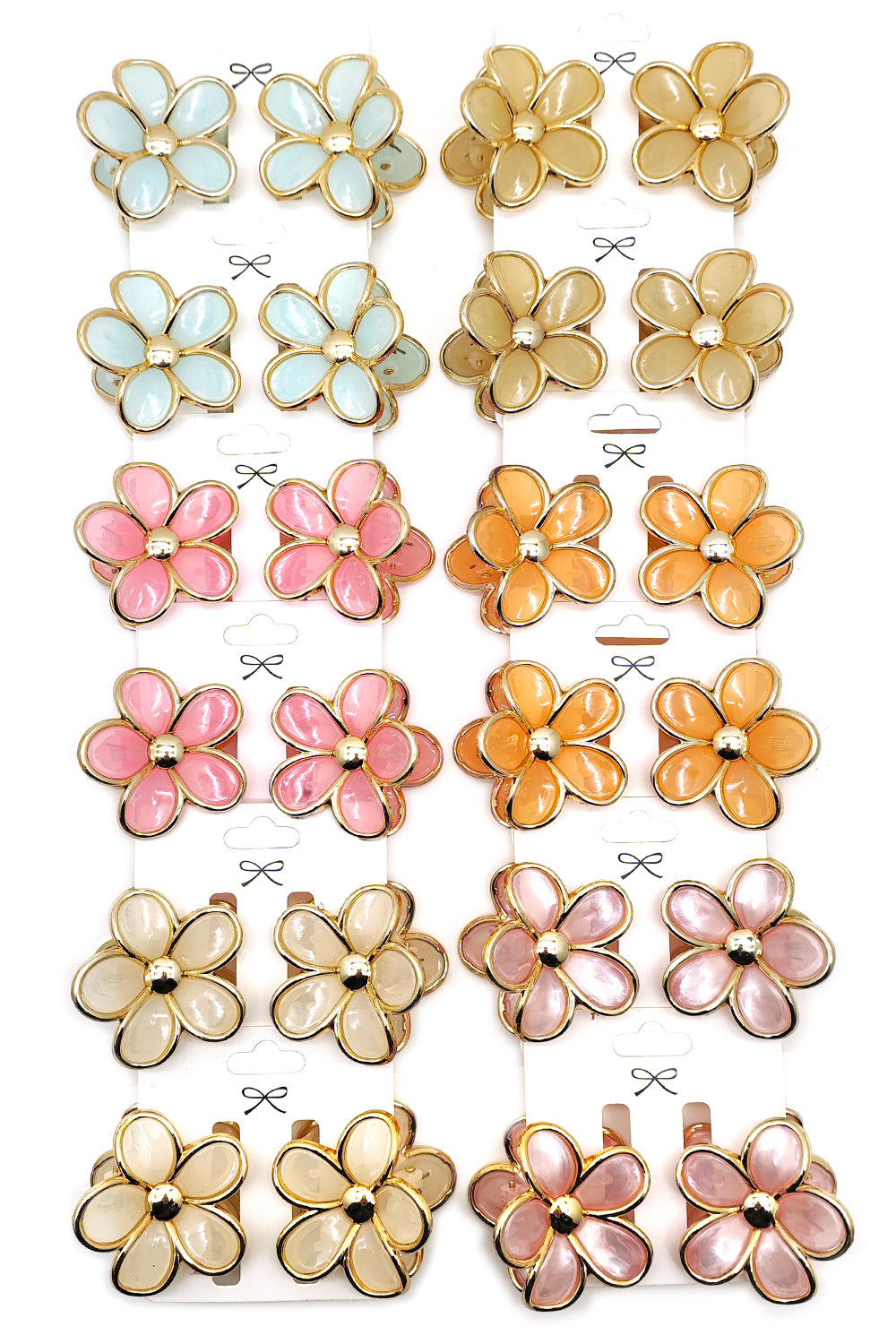 2-piece Daisy Flower Hair clips