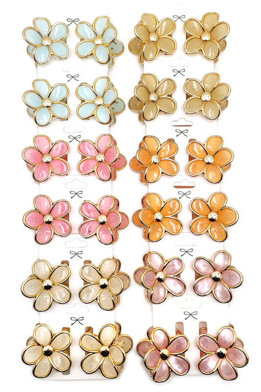 2-piece Daisy Flower Hair clips