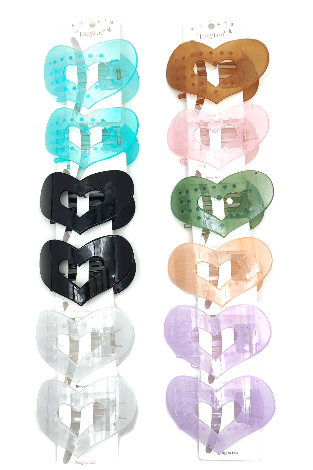 Heart French Flat Hair Clip