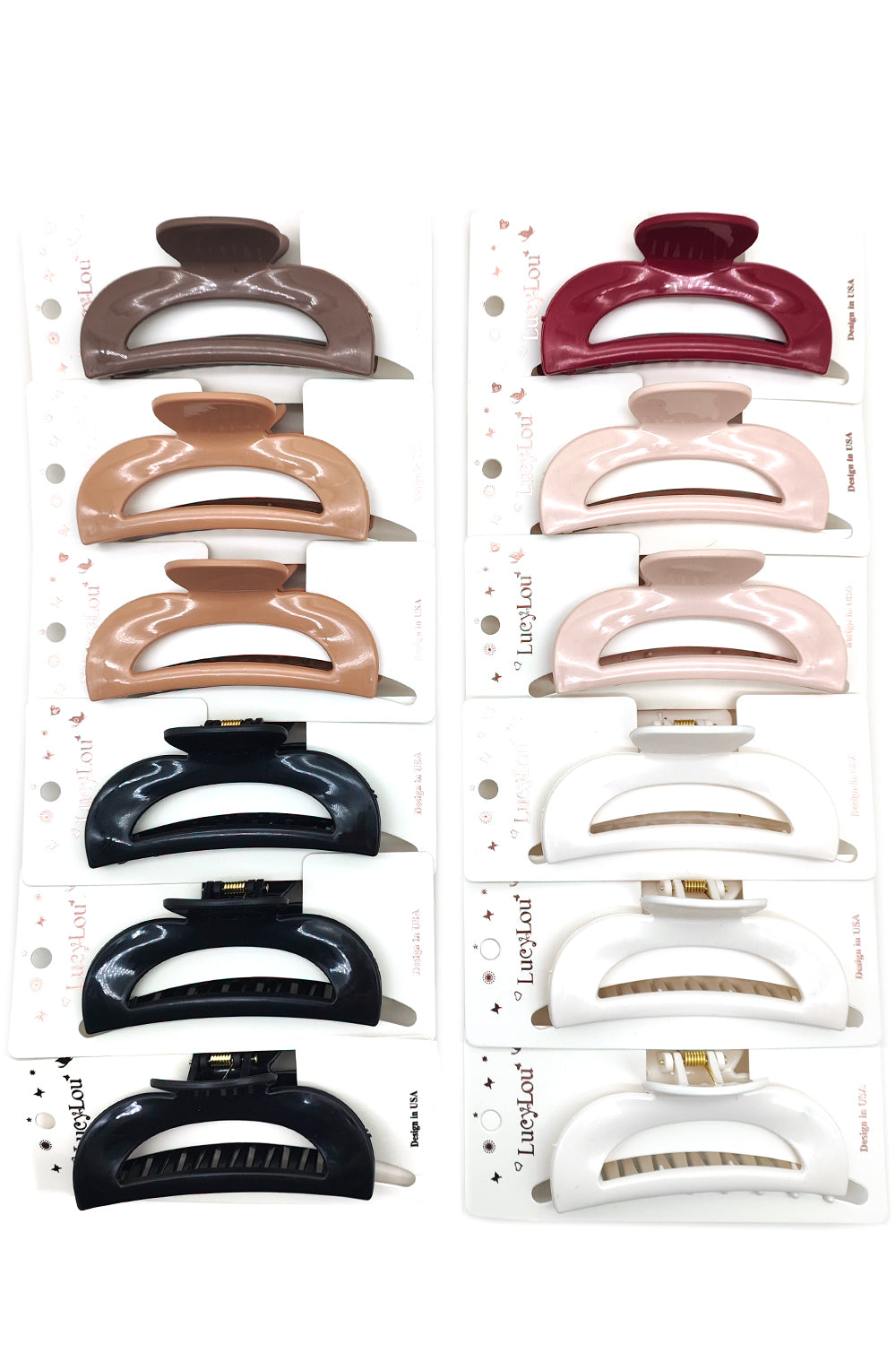 Bean Shaped Hair Claw Clip