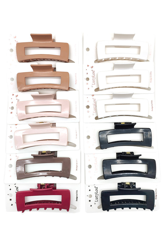 Rectangular Hair Claw Clip